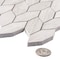 Andova Tiles SAMPLE Channing Elongated Hex  1 x 25 Marble Honeycomb Mosaic Wall  Floor Tile SAM-ANDCHA139 - alternate 2